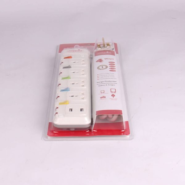 Officepoint 5 way Surge Protector with 2 USB Charging Ports - Image 1