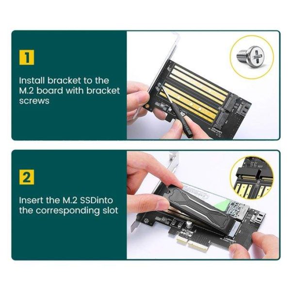 UGREEN PCI-E3.0 Express Card with M.2 SATA - CM302 - Image 5