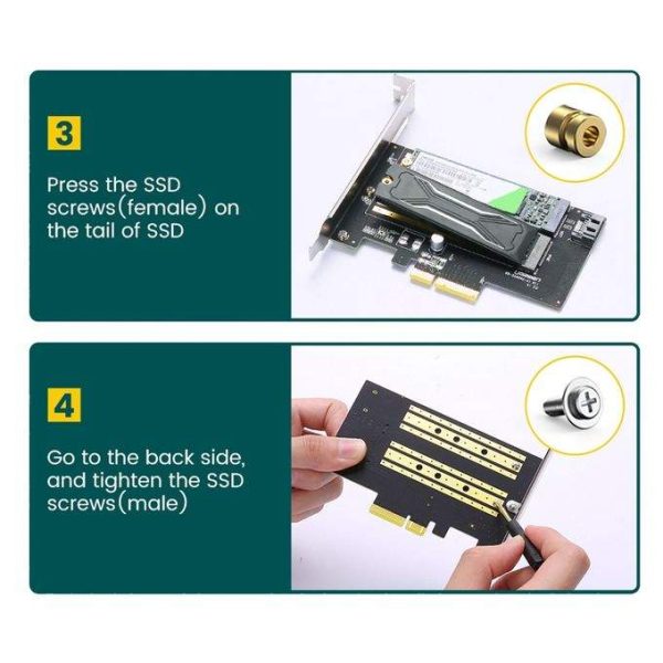 UGREEN PCI-E3.0 Express Card with M.2 SATA - CM302 - Image 6