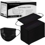 3 Ply Black Disposable Black Masks