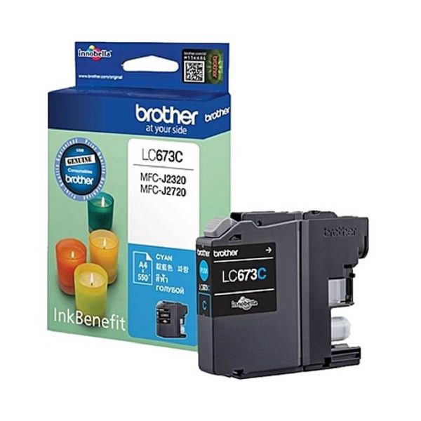 Brother-LC-673C-Ink-Cartridge.jpg Brother LC-673C Cyan Ink Cartridge - Image 1