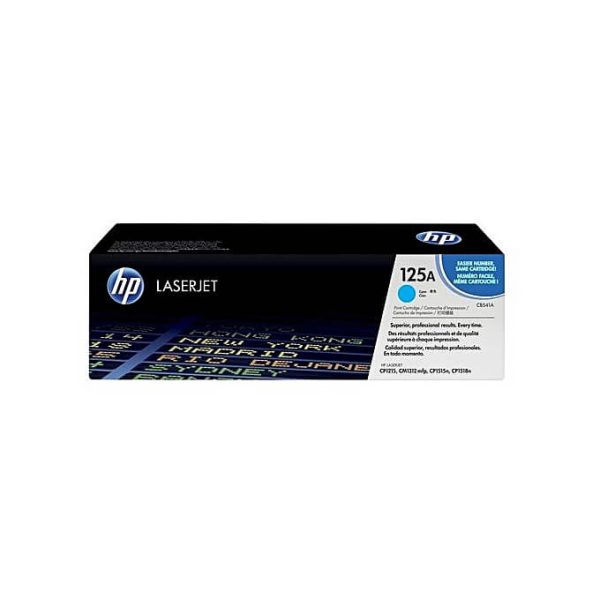 HP-125A-Cartridge-Cyan.jpg HP 125A Cyan Original Laser Jet Toner Cartridge (CB541A) - Image 1