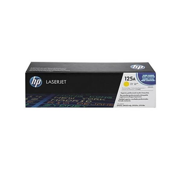 HP-125A-Cartridge-Magenta.jpg HP 125A Yellow Laser Jet Toner Cartridge - CB542A - Image 1