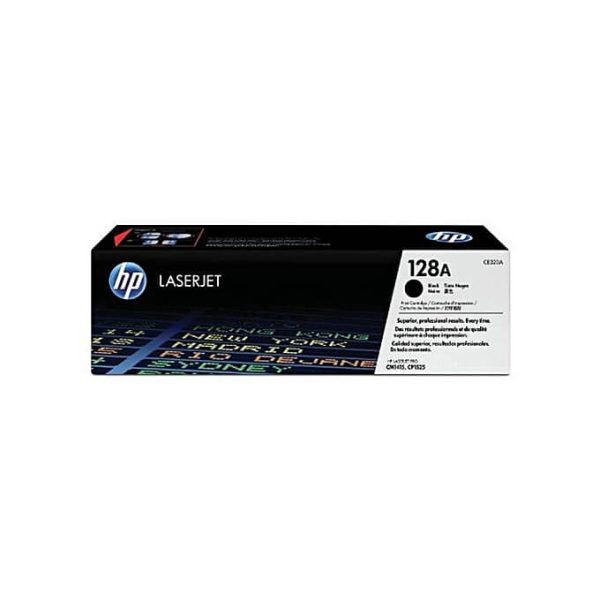 HP 128A Black Original Laser Jet Toner Cartridge (CE320A) - Image 1