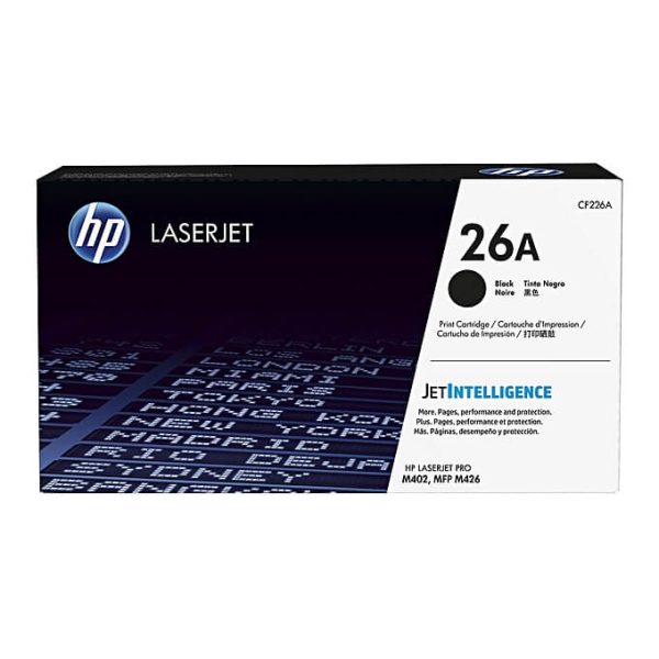 HP 26A Black Original Laser Jet Toner Cartridge, CF226A - Image 1