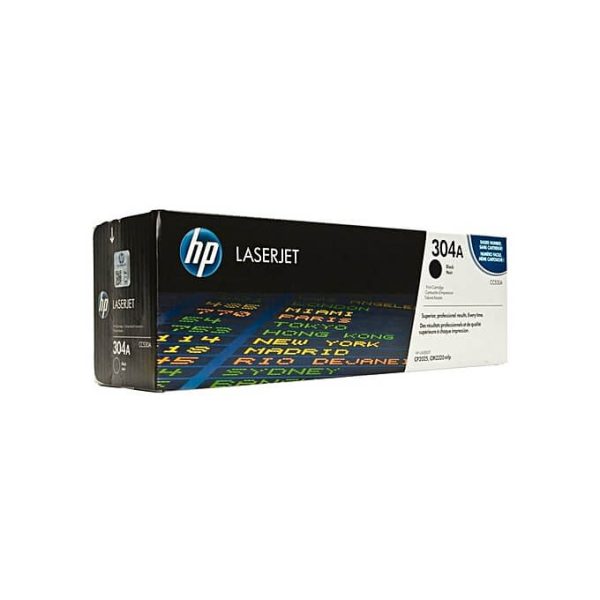 HP-304A-Cartridge-Black1.jpg HP 304A Black Original Laser Jet Toner Cartridge, CC530A - Image 1