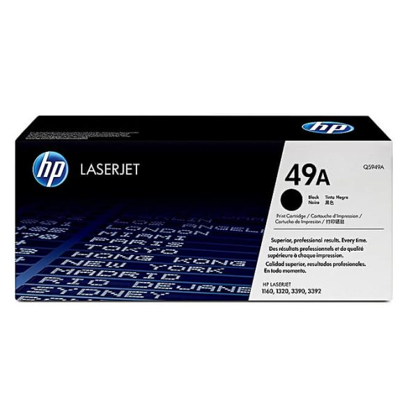 HP 49A Black Original Laser Jet Toner Cartridge, Q5949A - Image 1