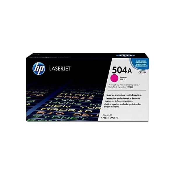HP 504A Magenta Original Laser Jet Toner Cartridge (CE253A) - Image 1