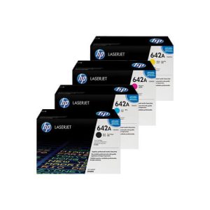 HP 642A Black Original Laser-jet Toner Cartridge, CB400A