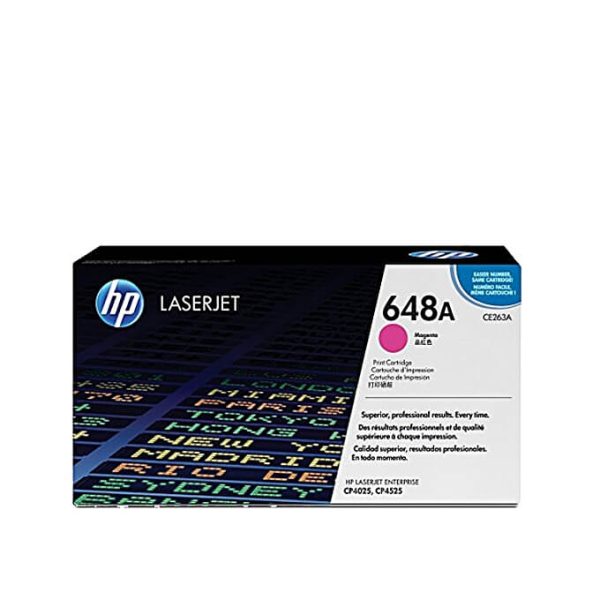 HP 648A Yellow Original Laser Jet Toner Cartridge (CE262A) - Image 2