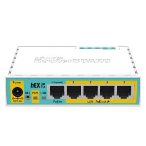 Mikrotik hEX PoE lite Ethernet Router