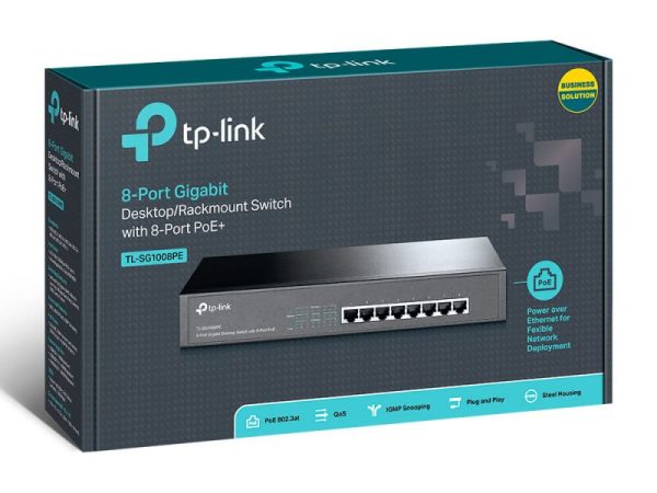 TP-LINK 8-Port Gigabit POE Switch (TL-SG1008PE) - Image 2