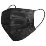 3 Ply Black Disposable Black Masks - Image 2