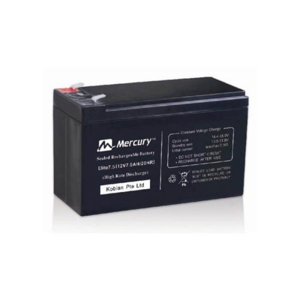 Mercury 12V 7.5AH Battery - Image 2