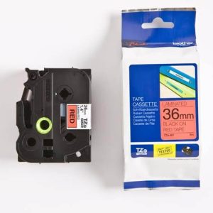 Brother TZe-461 Labelling Tape Cassette – Black on Red, 36mm wide