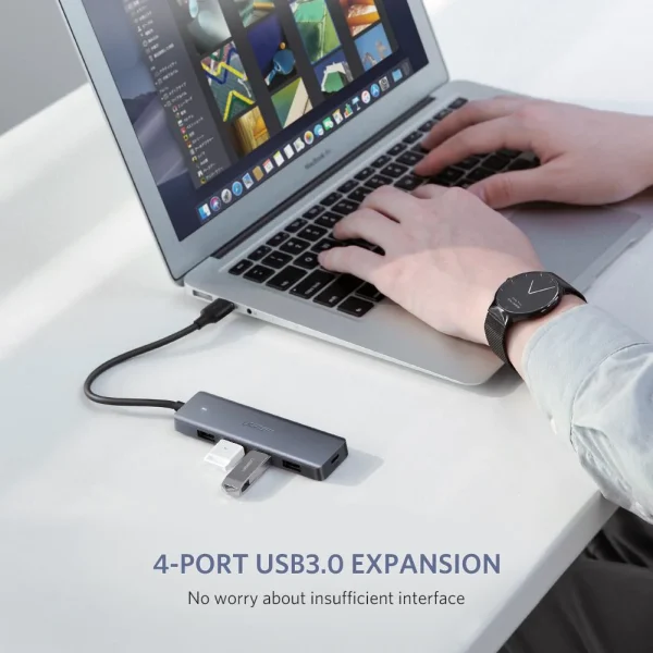 UGREEN USB 3.0 A 4 Ports HUB - CR113 - Image 5