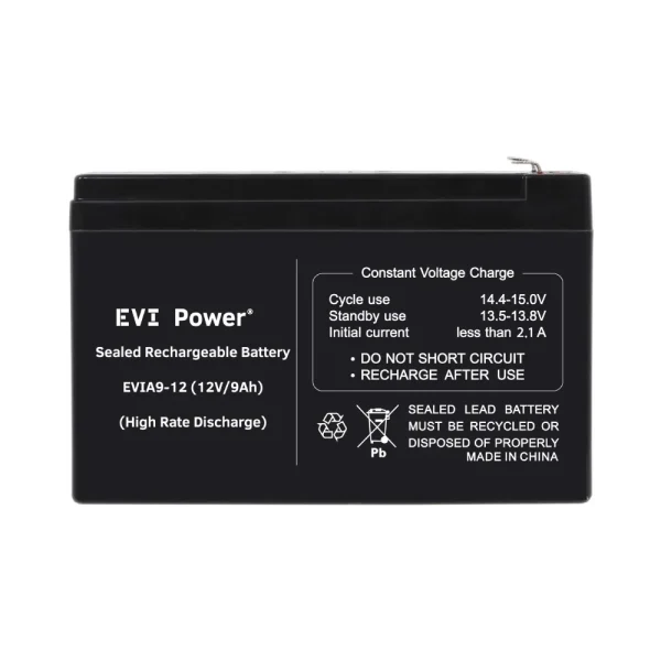 EVI 9Ah 12V Lead-Acid Battery - Image 1