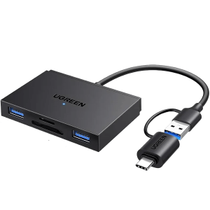 UGREEN 4-in-1 Card Reader with USB-C & USB-A 2-in-1 interface – UG-45167