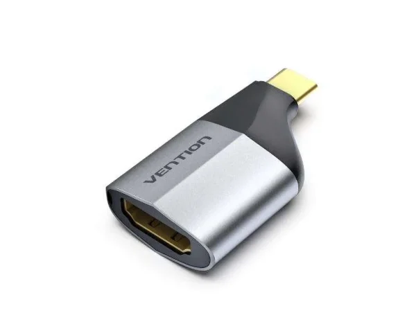 Vention Type C Male to HDMI Female Adapter Gray Aluminum Alloy - Image 1