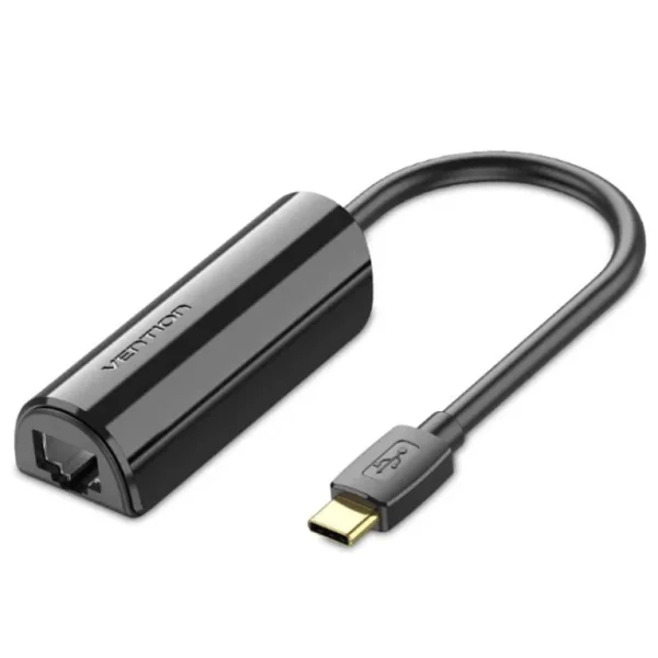 Vention USB-C to 100M Ethernet Adapter 0.15M Black - Image 1