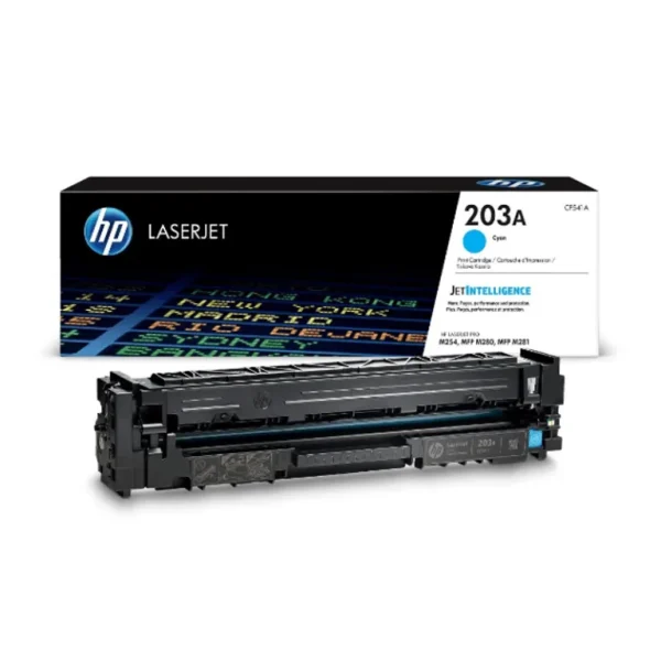 HP 203A Cyan Original LaserJet Toner Cartridge - Image 1