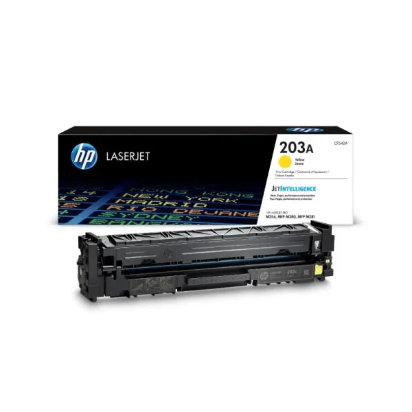 HP 203A Yellow Original LaserJet Toner Cartridge - Image 1