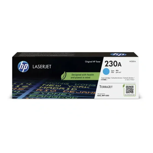 HP 230A Cyan Original LaserJet Toner Cartridge - Image 1