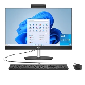 HP 23.8 inch All-in-One Desktop PC, Intel Core i5 1334U, 8GB, 512GB SSD, FreeDOS, 23.8″ FHD Touch Screen- cr0323nh/cr0324nh