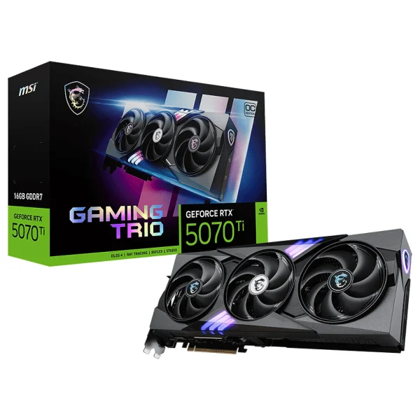 PNY GeForce RTX 5070 Ti OC Triple Fan 16GB GDDR7 Graphics Card - Image 1