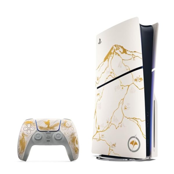 PlayStation-5-Console-–-Ghost-of-Yotei-Gold-Limited-Edition-Bundle-slim PS5 Console – Ghost of Yōtei Gold Limited Edition Bundle (slim) - Image 1
