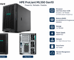 HP ML 350 G10 INTEL XEON4208 8 CORE 2.10 GHZ 32GB RAM/1.2 TB HDD, 500W PSU